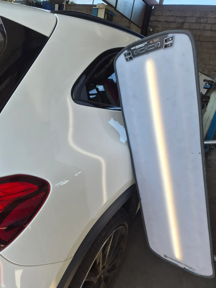 The same dent under the PDR lamp — After